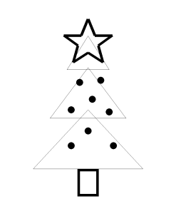 Merry & Bright Tree — SVG Cut File